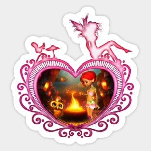 The Amazing Adventures of Fairy and Fire Owl Sticker